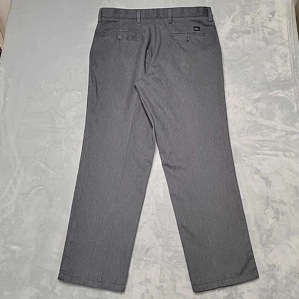 Dockers PantS Mens 38x32 Gray Flat Front Classic Fit Chino Trousers